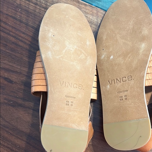 Vince Tan Leather Sandals - Picture 3 of 4
